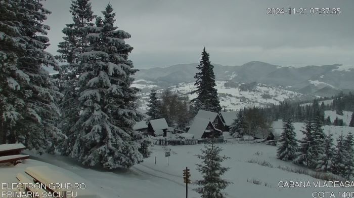 Viscolul și ninsorile au pus stăpânire pe zona de munte a Clujului. Imagini spectaculoase. GALERIE FOTO