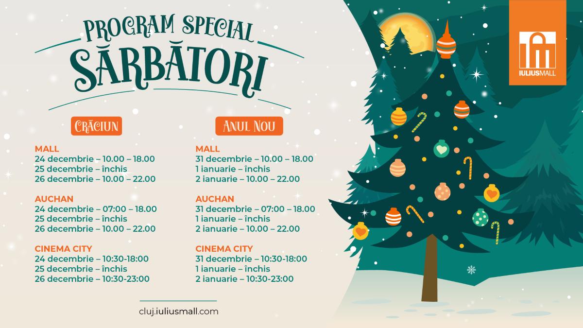 Program special de Crăciun și Revelion în proiectul Iulius Mall Cluj (P)