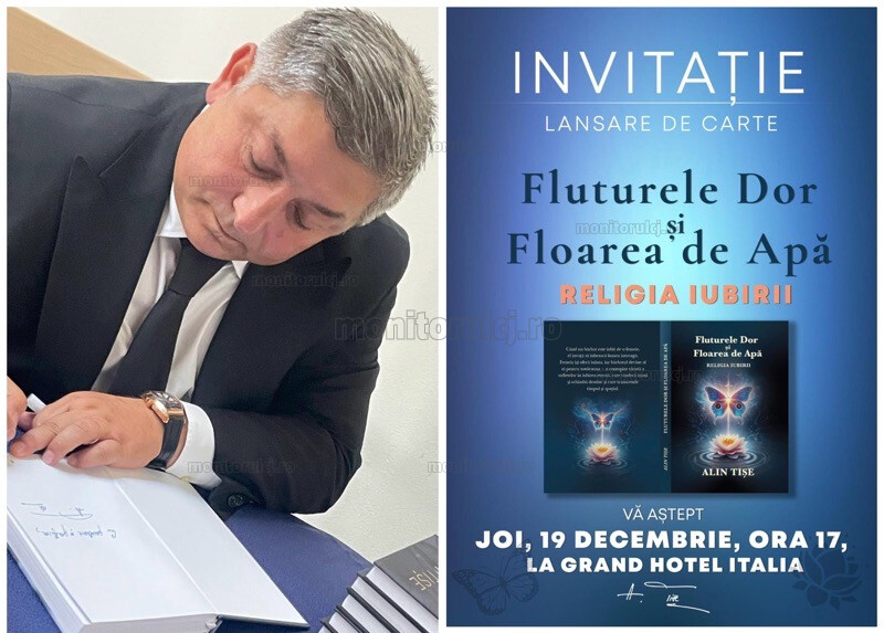 „Fluturele Dor și Floarea de Apă – Religia Iubirii”, a doua carte a lui Alin Tișe