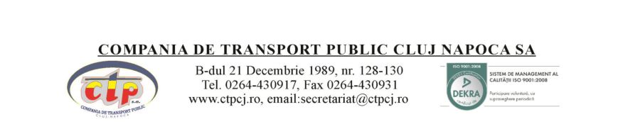 Programul mijloacelor de transport în comun pentru perioada 7 – 9 iunie 2025