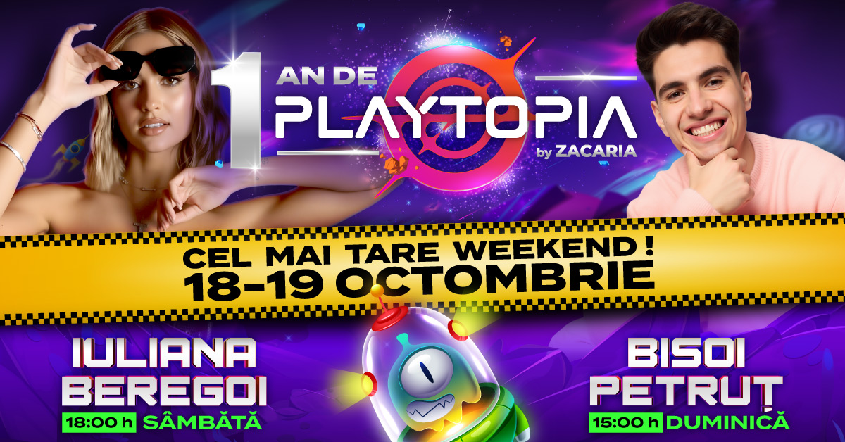 Playtopia aniversează 1 an de distracție cu un weekend plin de surprize! (P)