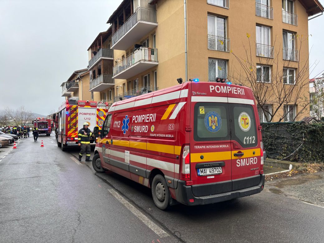 Un incendiu a izbucnit într-un apartament din Florești! Update: O pisică a murit.