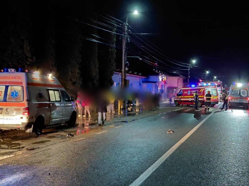 Accident la Poieni! Trei persoane au fost rănite, șoferul conducea sub influența alcoolului!