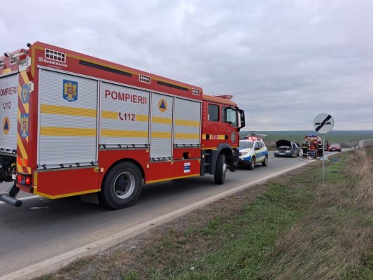 Accident rutier grav în Stupina: o persoană este încarcerată, a intervenit și elicopterul SMURD